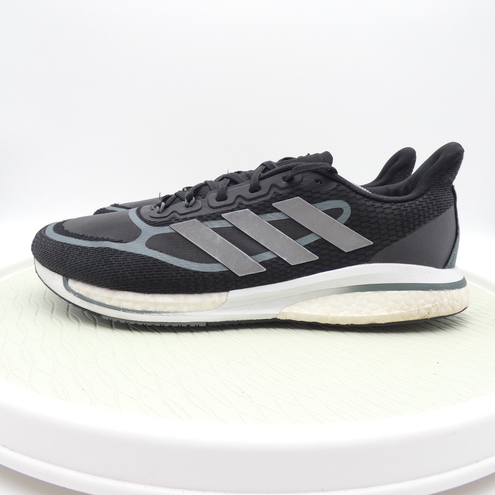 Adidas Supernova+ Mens Running Shoes Black Silver FX6658 Size 12